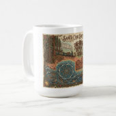 Santa Cruz California Dreams Map – Vibrant Coast Kaffeetasse (Vorderseite Links)