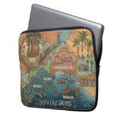 Santa Cruz California Dreams Map – Vibrant Coast Laptopschutzhülle (Vorderseite Links)