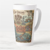 Santa Cruz California Dreams Map – Vibrant Coast Milchtasse (Rechte Ecke)