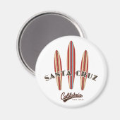 Santa Cruz California Drei Surfboards Magnet (Vorderseite/Rückseite)