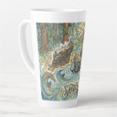 Santa Cruz California Illustrated Map Mythical Milchtasse (Linke Ecke)
