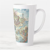 Santa Cruz California Illustrated Map Mythical Milchtasse (Rechts)