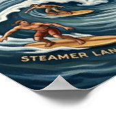 Santa Cruz California Illustrated Map UCSC Wharf Poster (Ecke)