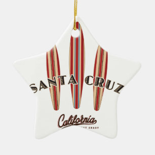 Santa Cruz California Keramik Ornament