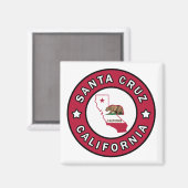 Santa Cruz California Magnet (Vorderseite/Rückseite)