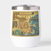 Santa Cruz California Mosaic Map Boardwalk Beach (Vorderseite)