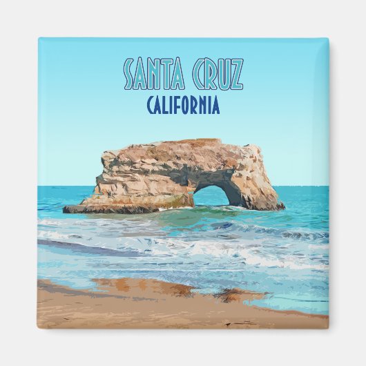 Santa Cruz California Natural Bridges Staat Beach Magnet (Vorne)