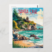 Santa Cruz California Postkarte (Vorne/Hinten)