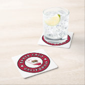 Santa Cruz California Rechteckiger Pappuntersetzer (Vor Ort)