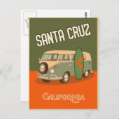 SANTA CRUZ CALIFORNIA REISE POSTCARD POSTKARTE (Vorne/Hinten)