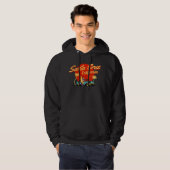 Santa Cruz California Retro Art Hoodie (Vorne ganz)