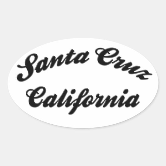 Santa Cruz California Sticker (Vorderseite)
