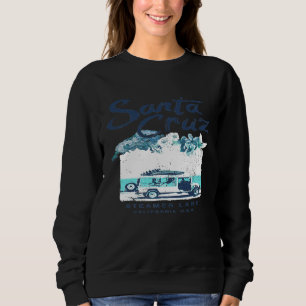 Santa Cruz California Surf Van Surfing Vintag Pre- Sweatshirt