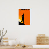 Santa Cruz California Surfer Girl Poster (Küche)