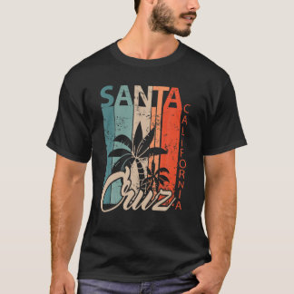 Santa Cruz California Surfer Skater Vintag Retro T-Shirt