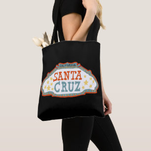 Santa Cruz California Süßes Vintage-Schild Tasche