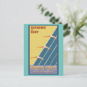 Santa Cruz California Travel Postkarte (Stehend Vorderseite)