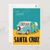 Santa Cruz California Travel Postkarte (Vorne/Hinten)