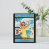 Santa Cruz California Travel Postkarte (Stehend Vorderseite)