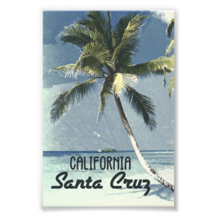 Santa Cruz California Vintage Reiseposter Kunst Fotodruck