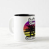 Santa Cruz California Zweifarbige Tasse (Vorderseite Links)