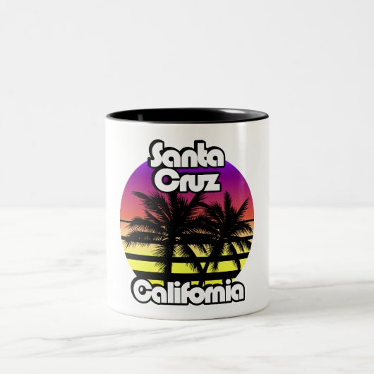 Santa Cruz California Zweifarbige Tasse (Mittel)