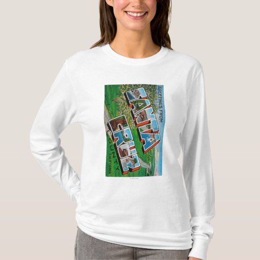 Santa Cruz County, Kalifornien T-Shirt (Vorderseite)