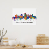 Santa Cruz de la Sierra Bolivia Skyline Poster (Küche)