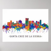 Santa Cruz de la Sierra Bolivia Skyline Poster (Vorne)