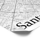 Santa Cruz de la Sierra, Kartenposter Poster (Ecke)