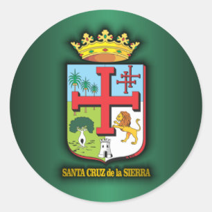 Santa Cruz de la Sierra Runder Aufkleber