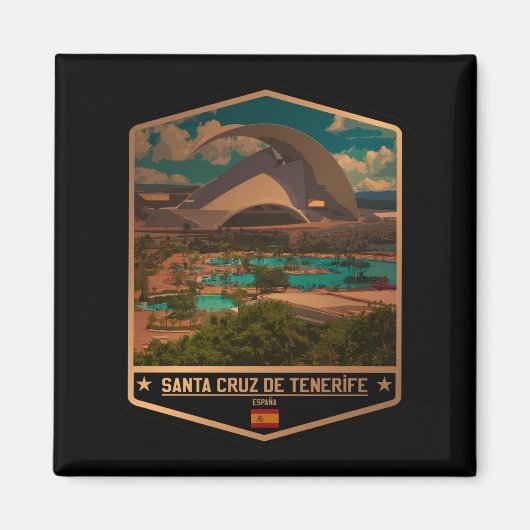 Santa Cruz de Tenerife Magnet (Vorne)