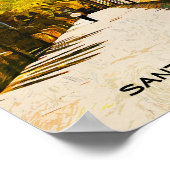 Santa Cruz de Tenerife Öl Paint Poster (Ecke)