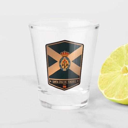 Santa Cruz de Tenerife Schnapsglas (Vorderseite)