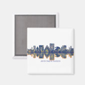 Santa Cruz de Tenerife Skyline Magnet (Vorderseite/Rückseite)
