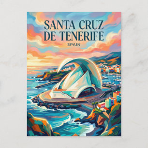 Santa Cruz de Tenerife Spanien Postkarte