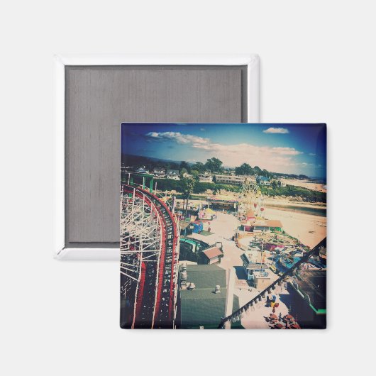 Santa Cruz Giant Dipper Rollercoaster Magnet (Vorderseite/Rückseite)