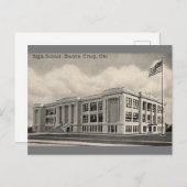 Santa Cruz Highschool Vintag Postcard Postkarte (Vorne/Hinten)