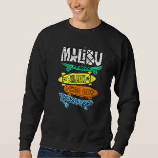 Santa Cruz Kalifornien Ca Retro Vintage Surfer Mal Sweatshirt