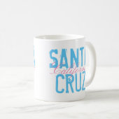 Santa Cruz Kalifornien Kaffeetasse (VorderseiteRechts)