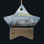 Santa Cruz Kalifornien Keramikornament<br><div class="desc">Rollen-Untersetzer Santa Cruz CA</div>