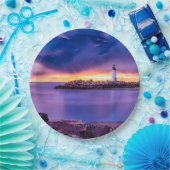 Santa Cruz, Kalifornien, Leuchtturm Pappteller (Party)