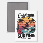 Santa Cruz Kalifornien Magnet (Vorderseite/Rückseite)