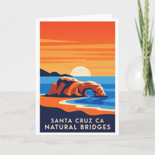 Santa Cruz Kalifornien – Natural Bridges Sonnenunt Karte