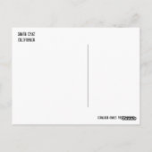 Santa Cruz, Kalifornien Postkarte (Rückseite)
