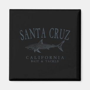 Santa Cruz Kalifornien Retro-Schiefer Kunst Angeln Magnet