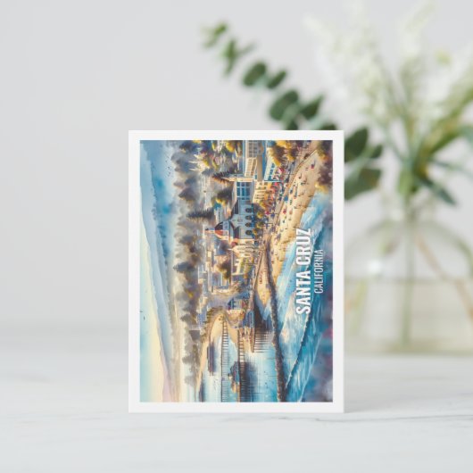 Santa Cruz Kalifornien USA Fantastischer Place Was Postkarte (Stehend Vorderseite)