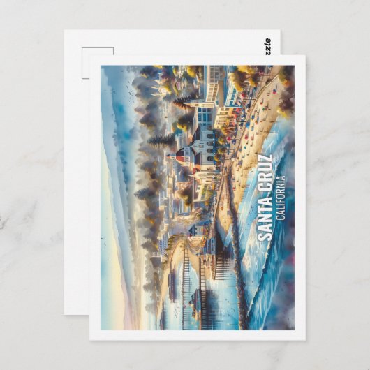 Santa Cruz Kalifornien USA Fantastischer Place Was Postkarte (Vorne/Hinten)