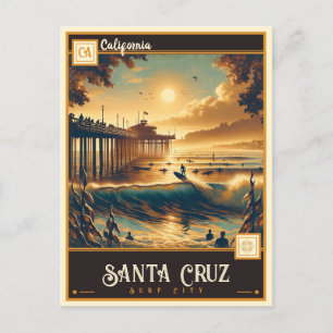 Santa Cruz, Kalifornien Vintage Postkarte
