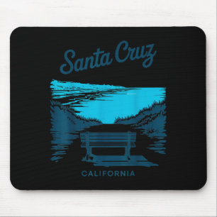 Santa Cruz Kalifornien Vintage Reise Panoramablick Mousepad